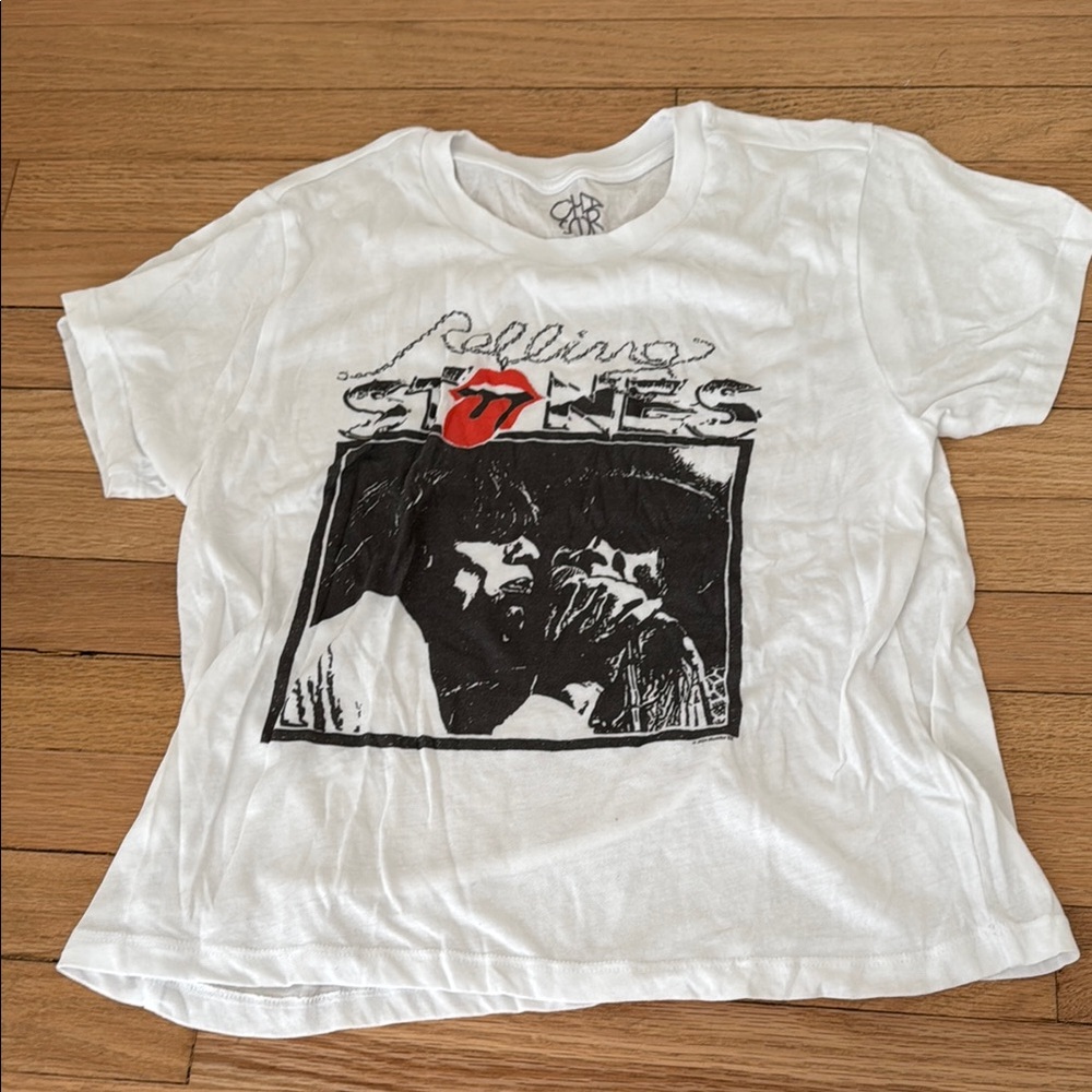 the Rolling Stones Kids White Graphic T-Shirt